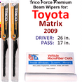 thumbnail image 1 of 2009 Toyota Matrix Performance Beam Wipers (Set of 2), 1 of 3