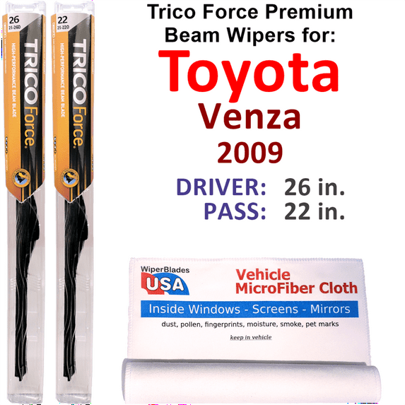 2009 Toyota Venza Performance Beam Wipers (Set of 2)
