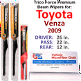 thumbnail image 1 of 2009 Toyota Venza Performance Beam Wipers (Set of 3) w/Rear Wiper, 1 of 3