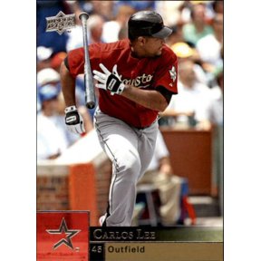 2009 Upper Deck #154 Carlos Lee MLB Baseball Trading Card