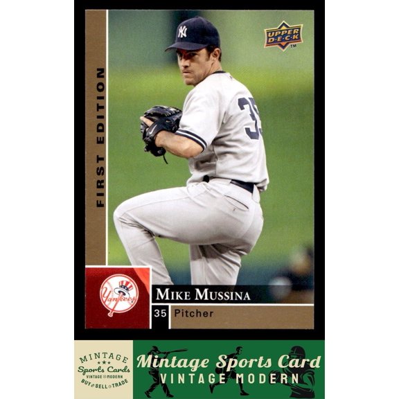 2009 Upper Deck First Edition Mike Mussina #210 New York Yankees Baseball Card