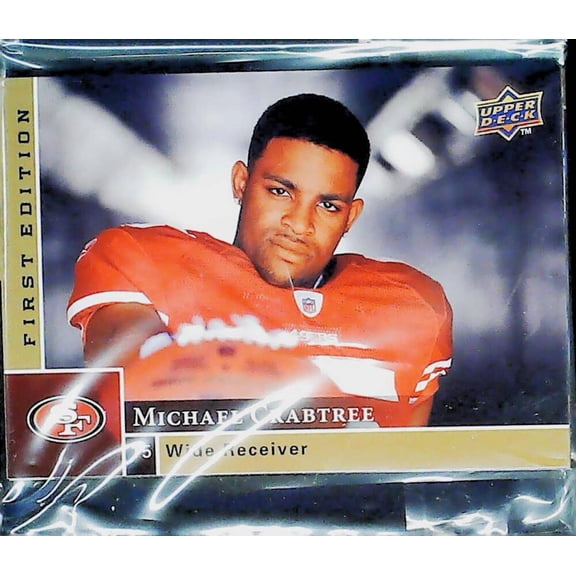 2009 Upper Deck First Edition San Francisco 49ers Team Set Michael Crabtree RC 6 Cards