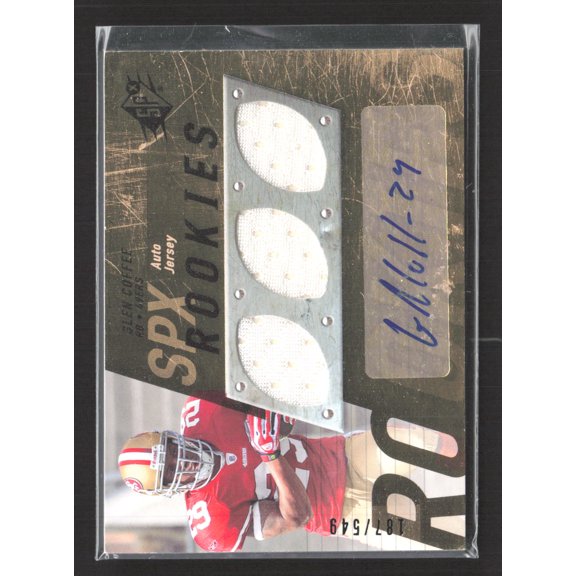 2009 Upper Deck SPx Glen Coffee #114 Triple Jersey Auto Jersey