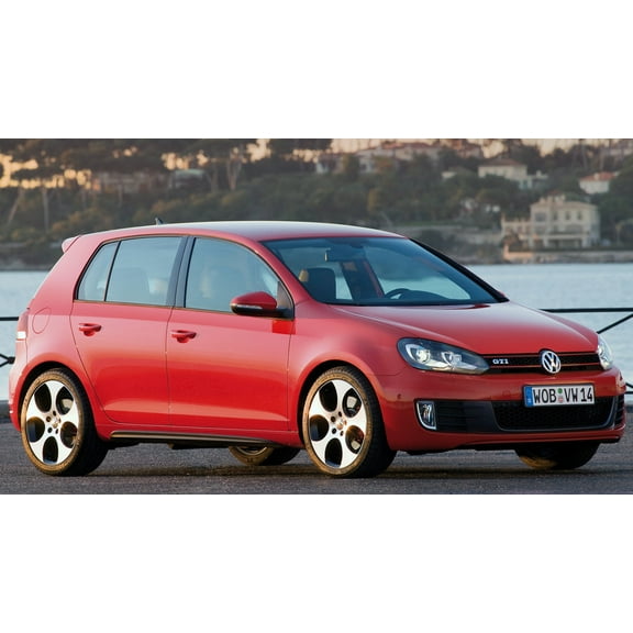2009 Volkswagen Golf GTI 5 Door - 12x18 Inch Laminated Poster - Stunning Detail and Bold Colors