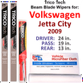 thumbnail image 1 of 2009 Volkswagen Jetta City Beam Blade Wipers (Set of 3) w/Rear Wiper, 1 of 3
