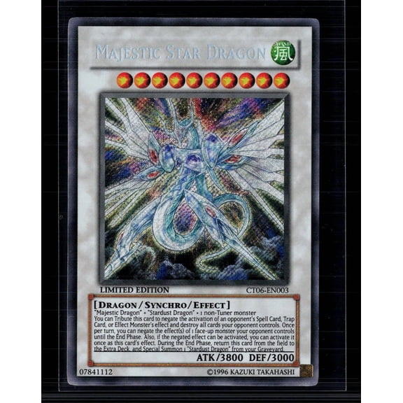 2009 Yu-Gi-Oh! 2009 Collectors Tins Majestic Star Dragon Secret Rare Limited Edition
