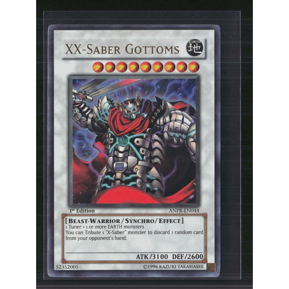 2009 Yu-Gi-Oh! Ancient Prophecy XX-Saber Gottoms Ultra Rare Effect Synchro 1st Edition
