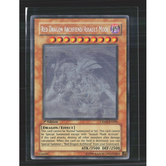 2009 Yu-Gi-Oh! Crimson Crisis Red Dragon Archfiend Assault Mode Ghost Rare 1st Ed CRMS-EN004