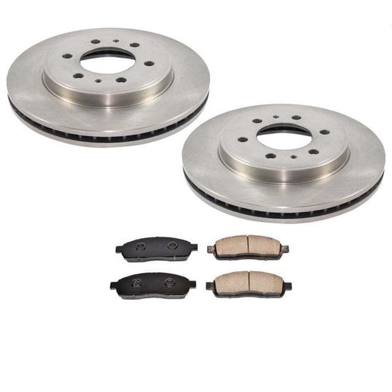 2009 for Ford F150 Front Disc Brake Rotors & Ceramic Pads - 6 Stud Rotor - NEW, 54170 CD1392 SCD1392
