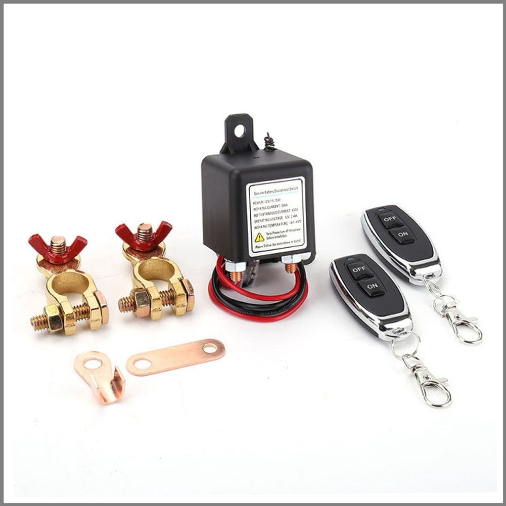 200A 250A 12V 24V Car Battery Disconnect Switch Remote Control Power ...
