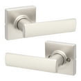 thumbnail image 1 of Kwikset Breton Square Passage Lever Doorknob Satin Nickel, 1 of 9
