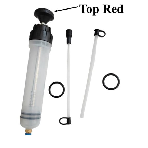 200CC Automotive Fluid Extractor Pump, Oil Syringe with Long Extension Tubes Powerful Suction for Engine Oil Transmission Brake Fluid