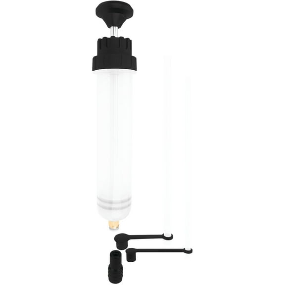 Performance Tool W54173 Brake Fluid and Fluid Extractor with Hose Coupler and Calibrated Cylinder for Easy Fluid Removal and Viewing