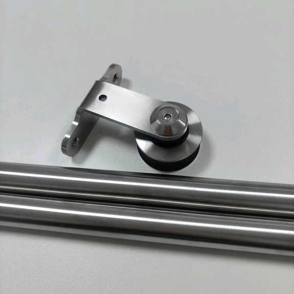 200CM/6.6FT Rail Sliding Barn Door Hardware Kit Stainless Steel Track Roller Accessory for Single Door(T)$$Tools & Hardware Other