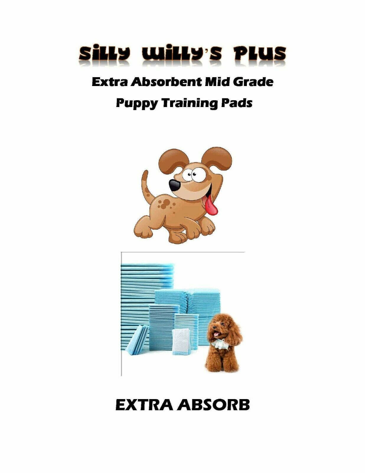 200CT 23x24" Extra Absorb 4-Layer Puppy Dog  2x's Reusable Training Pads