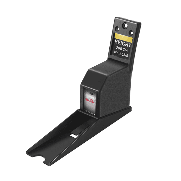200Cm Stadiometer Black Wall Mounted Height Meter Growth Ruler Cm Metric Tape Measures,1 x Stadiometer 2 x Screws,Black