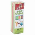 thumbnail image 1 of 200Ct Multicolored Disposable Drinking Straw Beverage Mini Neon Multi-Colored, 1 of 3