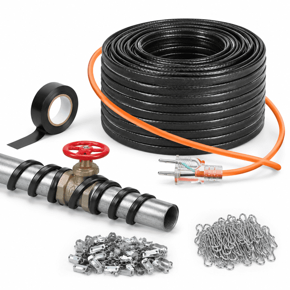 200FT De-Icing Heat Tape For Water Pipes And Roof Snow Removal