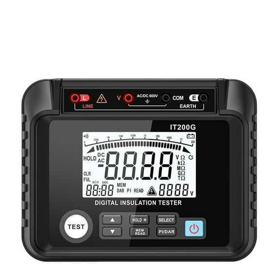200G Digital Insulation Resistance Tester Auto Range Meter Megohmmeter Resistance AC/DC Voltage Resistance Tester ,Efficient Features