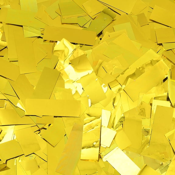 200G Gold Metallic Table Confetti Table Foil Confetti Rectangle 1.97 x 0.6 Inch Glitter Sparkle Throwable Plastic Sequin Scatter Centerpieces