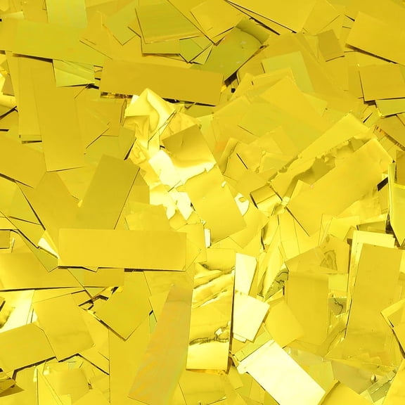 200G Gold Metallic Table Confetti Table Foil Confetti Rectangle 1.97 x 0.6 Inch Glitter Sparkle Throwable Plastic Sequin