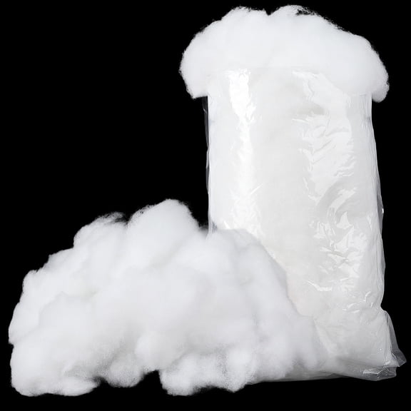 200G Pillow Filling Stuffing White Cloud Snow Fluffy Fuzzy Soft Polyester Fiber Artificial Snow Decorative Craft Fillers