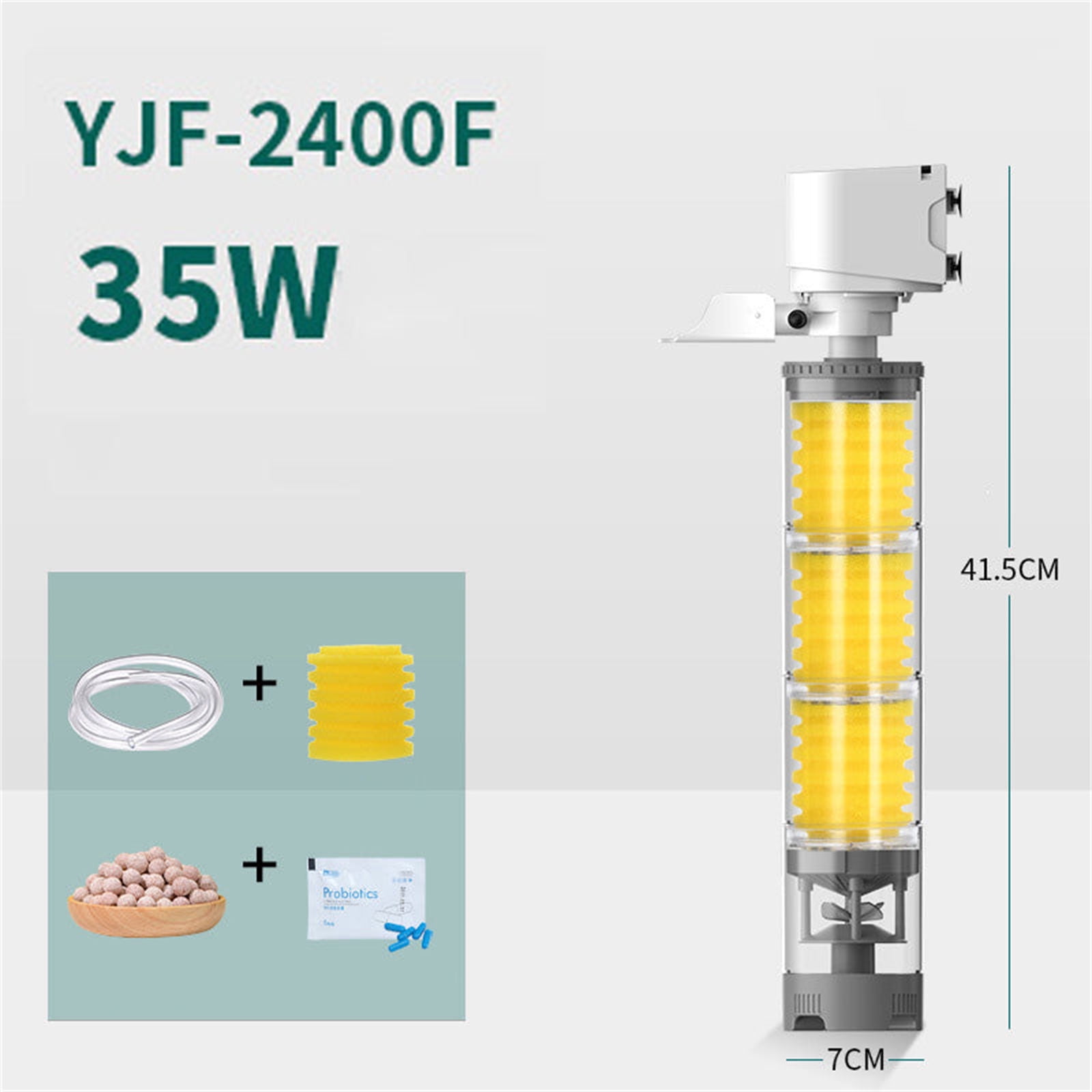 200GPH Aquarium Filter UV Sterilizer for Aquarium for 20 75 Gallon Tank Submersible pump filter for Green Water and Algae Clean Ultra Silent Green Killing Machine with Fish Tank Deodorization Walmart ...