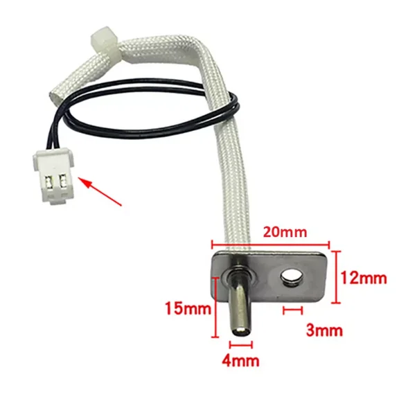 200K Thermostat NTC Temperature Sensor Temperature Sensor Probe Air Fryer Replacement Parts for Air Fryer