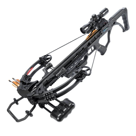 200Lbs Black Freak MK-XB63BK Compound Crossbow Kit 420 FPS w/Scope Quiver Arrows