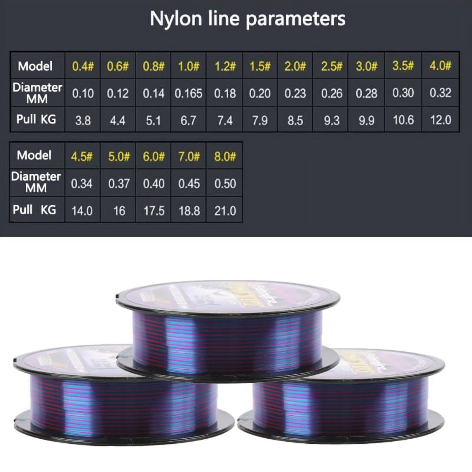 200M Nylon Fishing Line Japanese Durable Monofilament Rock Sea Fishing Line  Thread Bulk Spool All Size 0.4 To 8.0