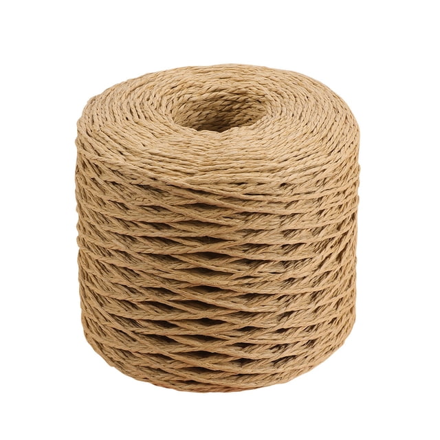 200M Raffia Paper Ribbon Craft Packing Paper Twine Braided Rope Paper String for Festival Gifts