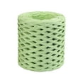 thumbnail image 1 of 200M/Roll Raffia Paper Ribbon Ornament Recyclable Durable for Weaving Gift Wrapping Projects Valentines Party Festival Light Green, 1 of 7