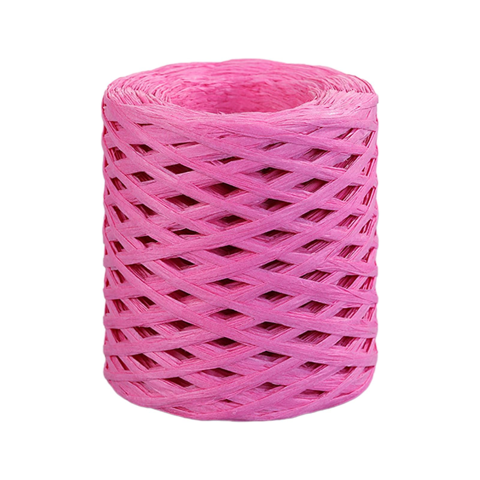 200M/Roll Raffia Paper Ribbon Recyclable Embellishments Durable for ...