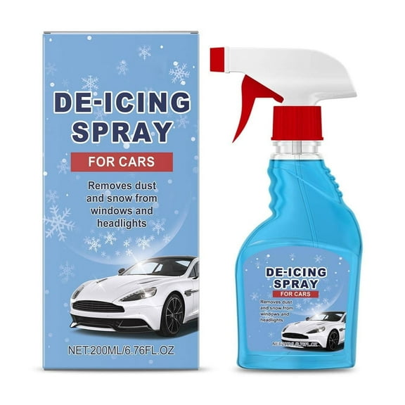 200Ml Icing Spray For Car Windows Ice Removal And Anti-Freeze Protection Plastic Bottle Winter Automotive Care