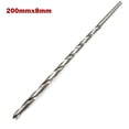 thumbnail image 1 of 200Mm Extra Long High Speed Steel Hss Drill Bits For Metal Drilling 2-10Mm, 1 of 5