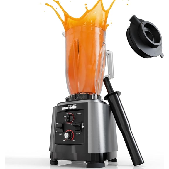 200Oz Extra Large Capacity Professional Blender Heavy Duty w/Pure Copper Motor, Dishwasher Safe, 6-Blade Combo, 26000 RPM, Multi Speeds, Smoothie Blenders for Juice