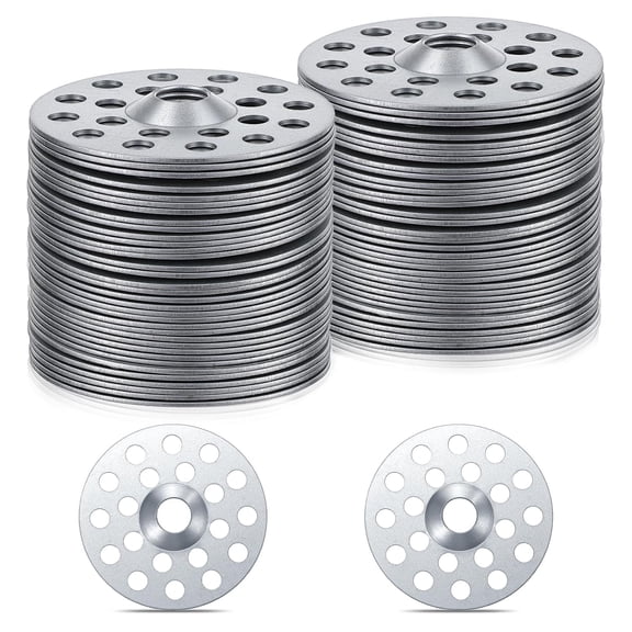 200PCS 1 Inch Plaster Washers Zinc Plated Metal Plaster Repair Rings Buttons for Screws, Flat Ceiling Profile Washer for Wall Drywall Hole Fixing