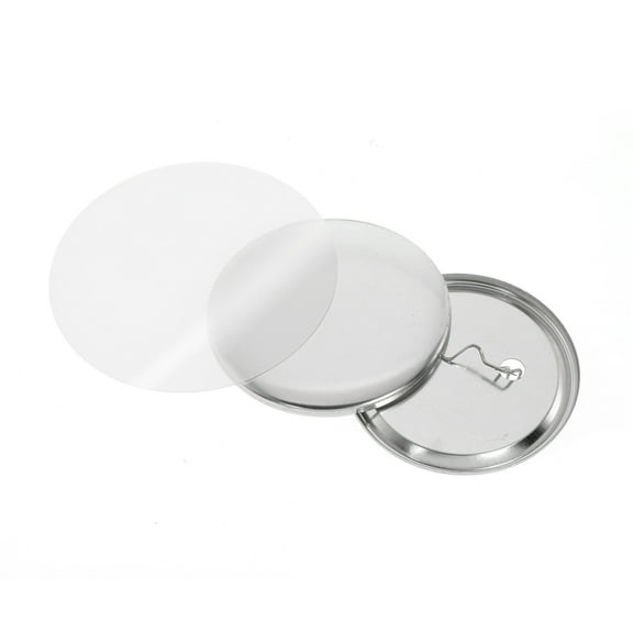 200PCS 25mm 32mm 37mm 44mm Metal Blank Badge Pin Button Maker Parts For Button Making Machine DIY Pin Badge Maker Parts Supplies