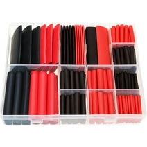 200PCS 3:1 Heat Shrink Tubing Dual-wall Adhesive Lined Tube 7 Sizes 1" 3/4" 1/2" 3/8" 1/4" 3/16" 1/8" for Electronic Electrical Cables Battery Terminal Connectors Wire Lugs Daily Repair