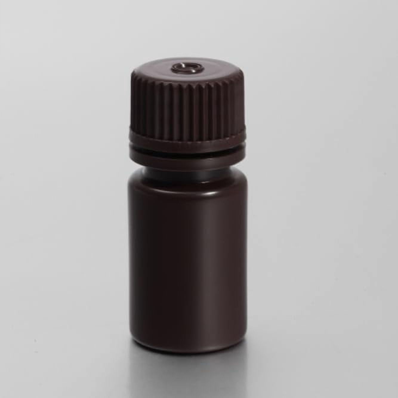 200PCS 4ml HDPE Brown Reagent Bottles, 0.13oz Plastic Narrow Month ...