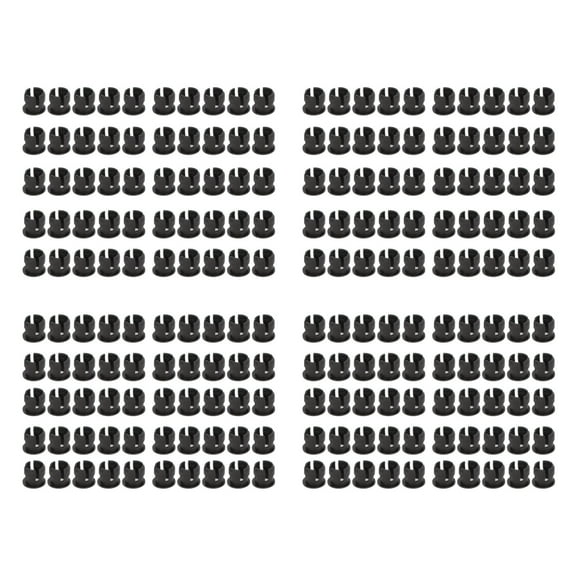 200PCS 5mm LED Holders Flat Buckle Light Emitting Diode Clips Plastic Mounting Holder Black