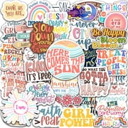 200PCS Affirmation Stickers, Holographic Motivational Sticker Pack, Positive Journal Encouraging Shiny Quotes for Kids, Teachers, Classroom, Waterproof Scrapbook Supplies 200