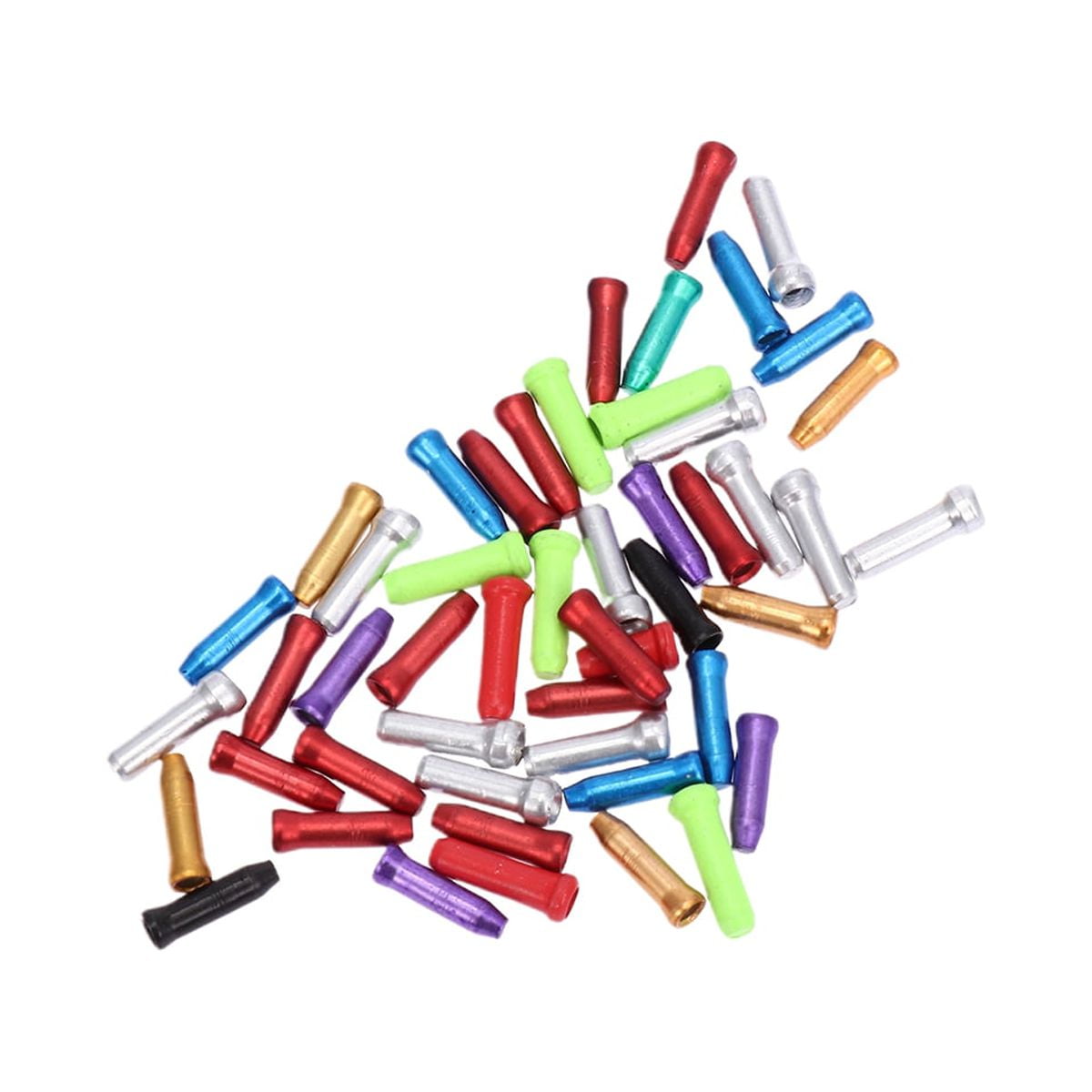 200PCS Bike Brake Cable Cable End Tips Crimp Aluminum MTB Bike Inner