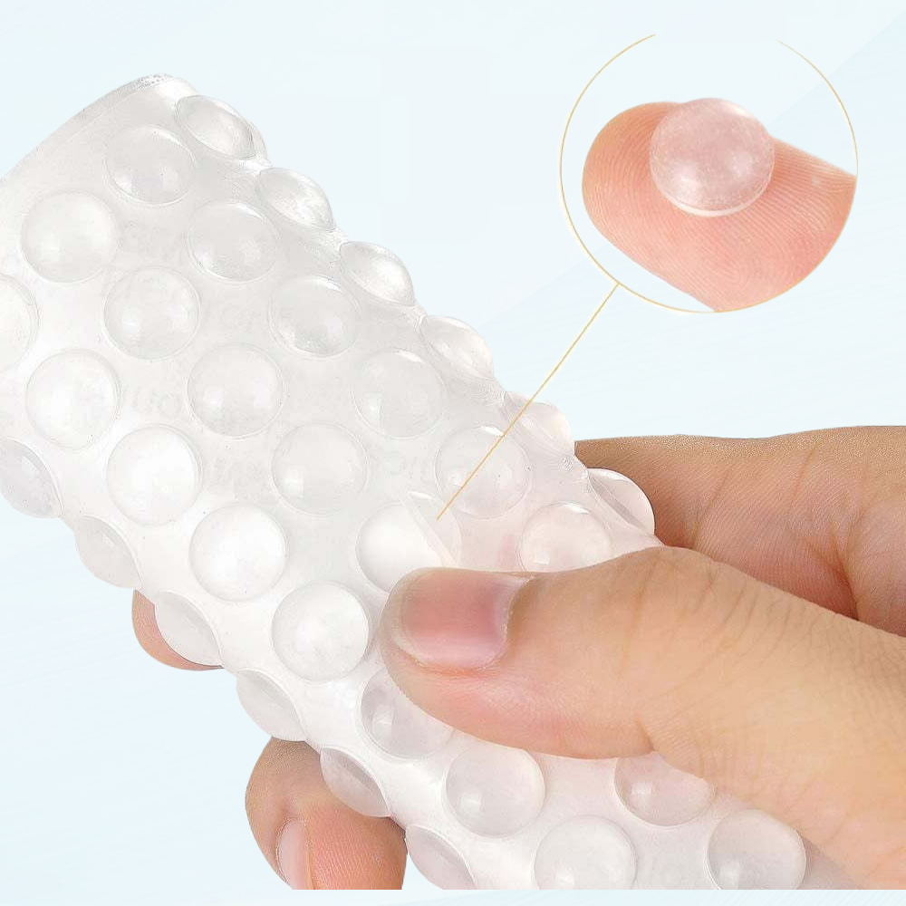 200PCS Bumpers Clear Rubber Bumpers Self Adhesive, Soft