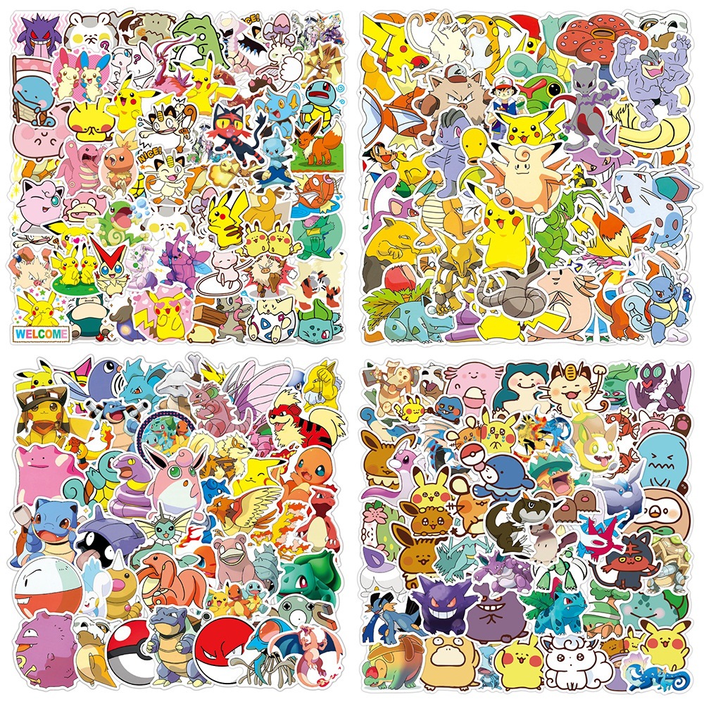 200Pcs Animal & Cartoon Sticker Pack - Vinyl Decals For Laptop, Water Bottle, Skateboard