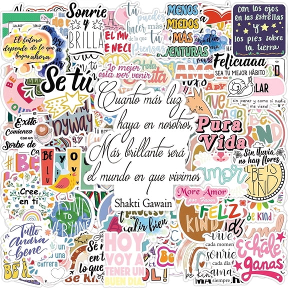 200PCS Motivational & Inspirational Stickers  Positive Affirmation Vinyl Decals for Vision Boards, Planners & Water Bottles