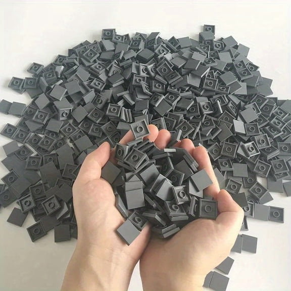 200PCS Flat Tile 2x2 Bricks MOC Assemble Particles 3068 Size Smooth Building Blocks DIY Educational Creative Toy for Kids Road Base Plates Accessories