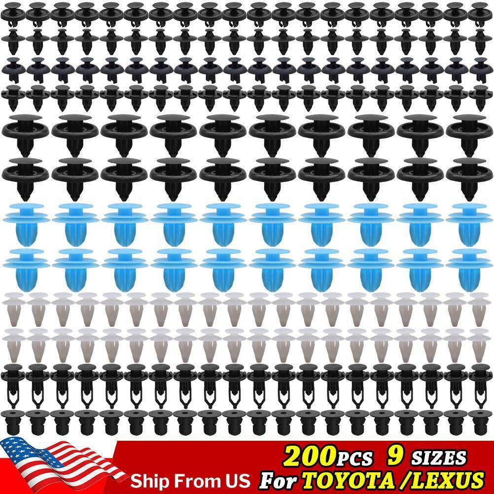 200PCS For Toyota&Lexus Car Body Trim Panel Clips Undertray Splash