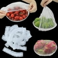 thumbnail image 1 of 200PCS Fresh Keeping Bags with Elastic Clear Disposable Shrinkable Food Storage Covers for Kitchen Bowl/Plates, 1 of 6