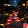 thumbnail image 1 of 200PCS Glow in The Dark Pebbles, Rainbow Glow in the Dark Rocks Outdoor Pathways, Garden, Walkway, Aquarium and Yard Decor, Waterproof Night Guide Rocks for DIY Landscape Lighting, 1 of 6
